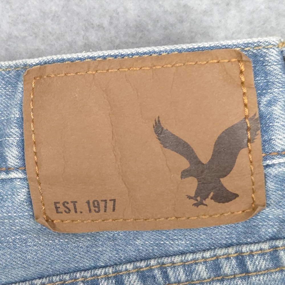 American Eagle Mens Size 40x30 Light Blue Relaxed Straight Denim Jeans Unworn - Picture 13 of 16